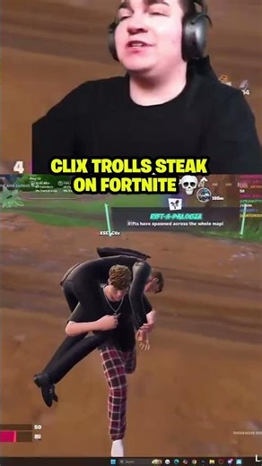 Clix TROLLS Steak on Fortnite 💀