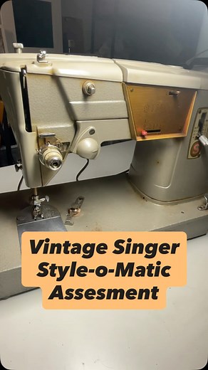 This style-o-matic is an older machine from a studio mate, and she’s wondering if I can fix her up. It’s got a problem with picking up the bobbin thread, so after I get a new belt in her I can investigate that issue better. Great styling on this vintage machine and it has its original stitch cams! #slowfashion #vintage #restore #sewingmachine #sewing | Knot Impressed