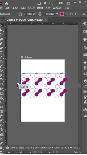 Make Stunning Pattern Design in Illustrator in 30 seconds. #illustrator #patternmaking #patterntrick