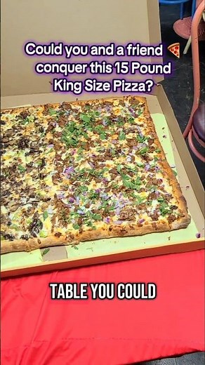 Giant 15 Pound Pizza Challenge in Las Vegas - Grab Your Partner!