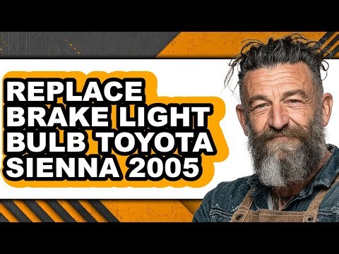 How To Replace Brake Light Bulb Toyota Sienna 2005 - Step By Step