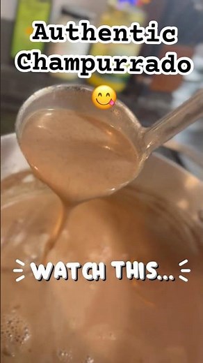 Real Champurrado — Thick, Silky, Authentic Mexican Hot Chocolate #shorts #viral