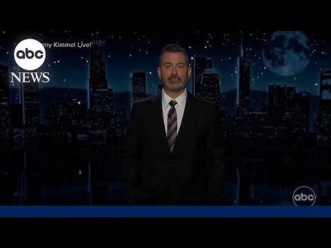 Emotional Jimmy Kimmel returns to late night