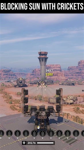 I BLOCKED THE SUN WITH CRICKETS! ☀️🚀 #crossout