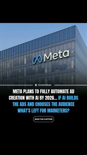 🚨 Meta Plans Fully AI-Generated Ads by 2026