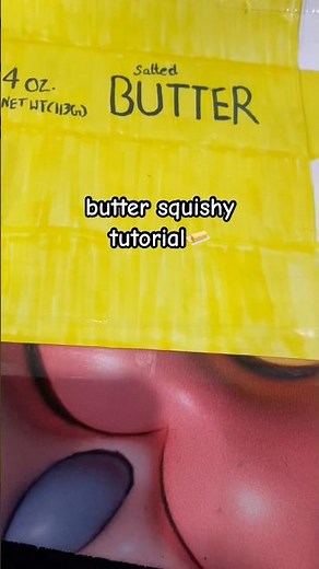 easy butter squishy tutorial🧈 #shorts