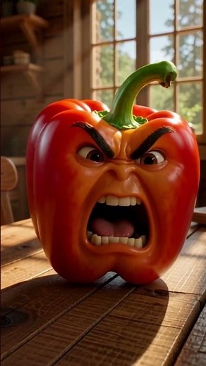 Angry Bell Pepper 🌶️ #ai #funny