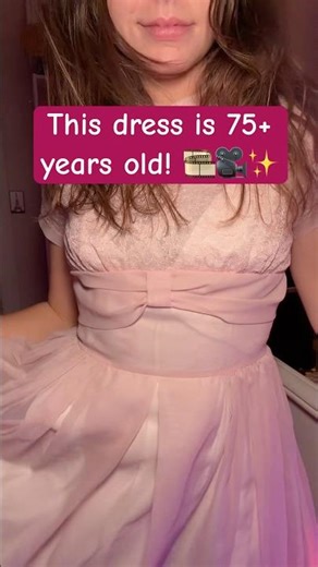 Wearing a 75 year Old Dress for the Plot 🎥🎞️✨ #vintage #fashion #vintagefashion