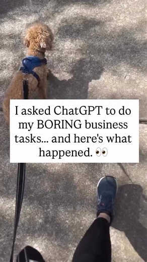 Within 30 minutes, I had an entire week of content planned, client notes turned into a to-do list, and 3 emails drafted — all thanks to AI. 😲 Now I want to show you how to use ChatGPT to simplify your business too. Grab my free guide: “Automate the Boring Stuff” Inside you’ll get 5 ready-to-use workflows that make your life easier — no tech skills needed. Give me a follow, then comment "BORING" and I’ll send it right to you 📥 P.S. - You must be following me to receive the message! 🤍 | Annie F