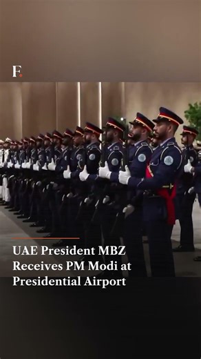 UAE President MBZ Receives PM Modi at Presidential Airport | Subscribe to Firstpost