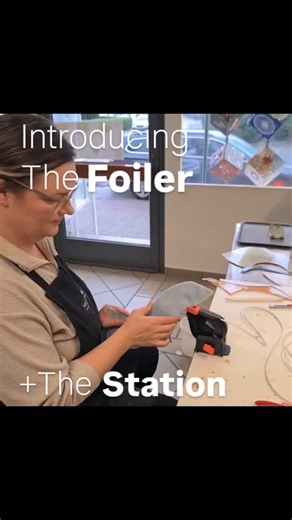 Introducing The Foiler The Station — a new system designed to bring greater accessibility and precision to the stained glass foiling process! The Station adapts to YOU, allowing foiling in any comfortable position, while The Foiler keeps everything centered and moving smoothly! Thank you @inspiration_for_glass, for capturing the process so beautifully! We can't wait to see what you continue to create! #techniglass #thefoiler #thestation #artglass #stainedglass | Techniglass