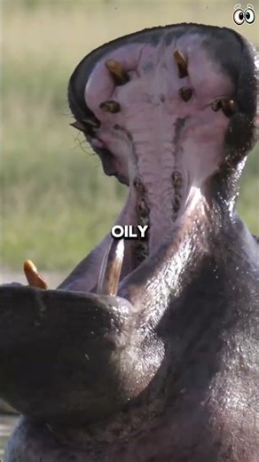 The Strangely Powerful Built In Sunscreen Of Hippos #hippo #shorts