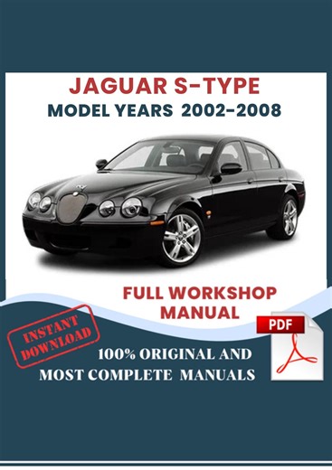 Manuel de réparation de voiture Jaguar Type S 2002-2008 : guide de bricolage et entretien d'atelier, téléchargement immédiat - Etsy France