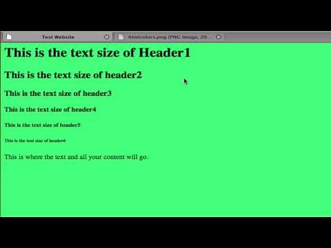 HTML for Beginners | Lesson 2: Background Color & Common Tags