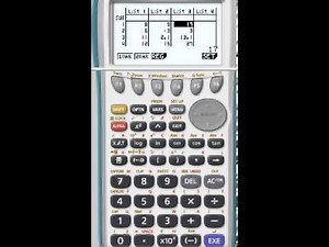 Statistiques avec une Casio