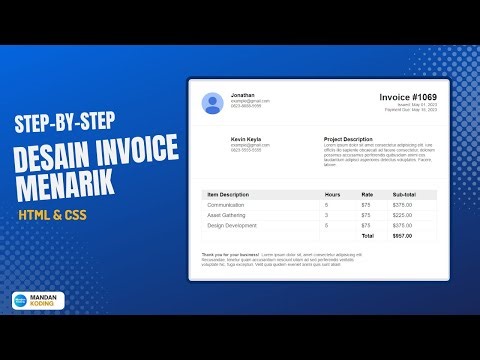 Step-by-Step: Membuat Desain Invoice Menarik dengan HTML dan CSS