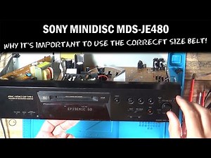 Sony Minidisc Repair MDS-JE480 Control Clean, Belt Change and Full Test | UK eBay Reseller