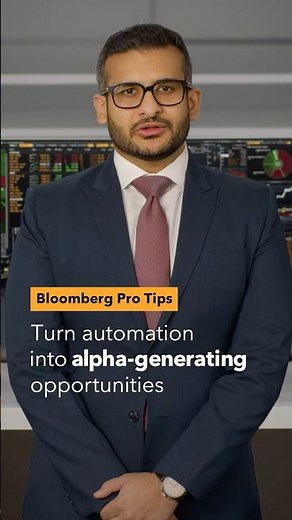 Bloomberg Pro Tips: Turn automation into alpha-generating opportunities