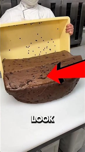 This Chocolate Block Doesn’t Look Real 😳 #shorts #chocolate #bigchocolate