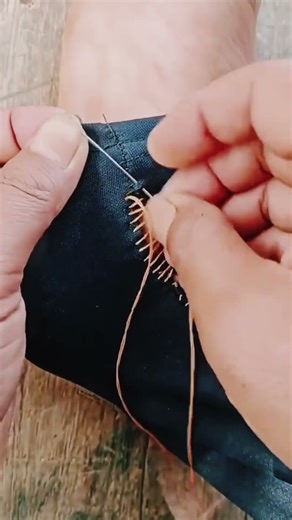 Seamless Mending trick for Open Trouser Hems | Easy DIY Fix. #shorts