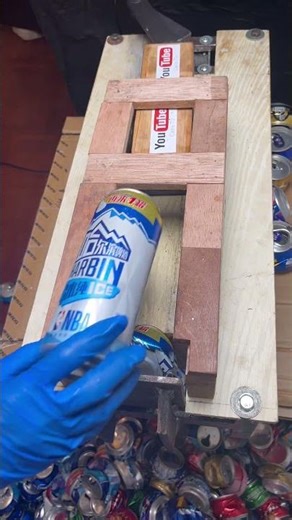 Mind-Blowing DIY Aluminum Can Squeezing Machines: Build & Relax!#Cans#Mr Cans#Diy#HolidaysOnShorts