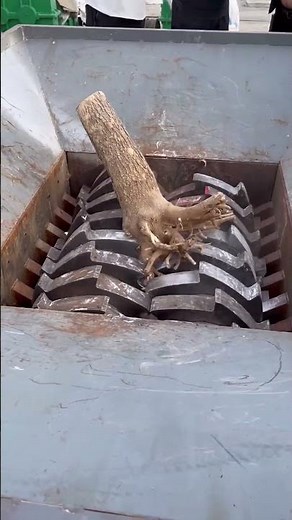 Powerful Shredder Machine Ready to Destroy Anything - Good tools and machinery make work easy