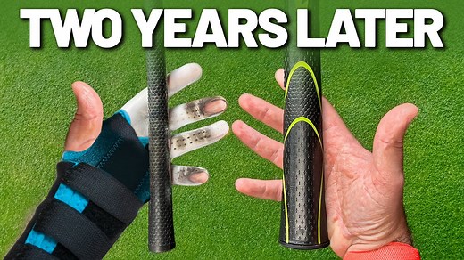 How Two Years of GIANT Grips Changed My Golf... After trying super massive grips for two years, I look at how this weird and wonderful change has affected my golf technique and my ability to cope with wrist pain in the golf swing... | Peter Finch Golf