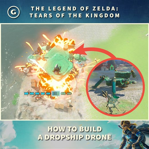 186K views · 3.6K reactions |  Building your own Dropship Drone in #TearsOfTheKingdom lets you rain destruction upon your enemies AND deploy a secondary ground attack drone! | GameSpot | Facebook