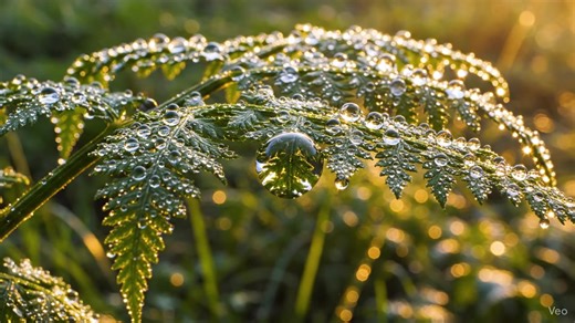 The fern is a perfect illustration of natural fractal geometry. Each frond is a whole, composed of smaller parts that mirror that whole. This pattern of self-similarity is no accident; it is an incredibly efficient strategy for maximizing the leaf's surface area to capture as much sunlight as possible. Mathematicians can model this growth using a set of rules called an L-system, demonstrating how a simple, repeated instruction can generate the complex elegance of a living plant. #FractalsInNatur