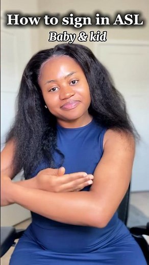 How to sign “baby” and “kid” in #asl