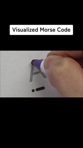Visualized Morse Code: Clear Visual Morse Signals