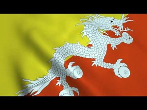Bhutan Flag Waving 🇧🇹