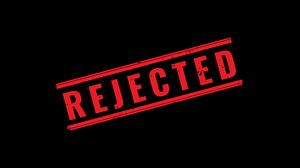 Download Animation of rejected stamp and hand stamping impact rubber stamp red colour grunge style white green black background. for free