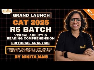 VARC CAT 2025 I R5 BATCH LAUNCH I Editorial Analysis by Nikita Gupta I Session 7