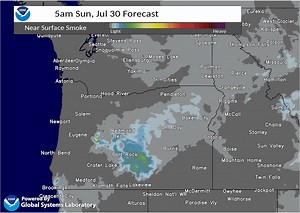 Sunday morning update on the smoke forecast in the Pac NW. | US National Weather Service Pendleton Oregon