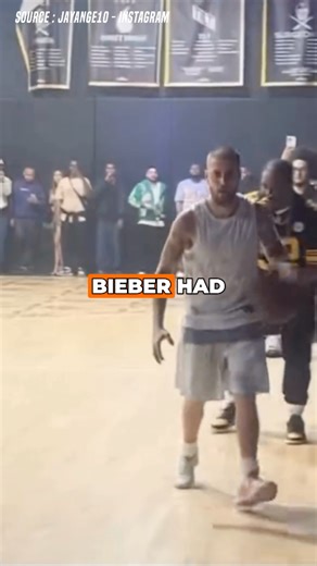 8.5K views · 57 reactions | Did you see Justin Bieber showing off his hooping skills? This viral video has him going toe-to-toe with pro players, radiating confidence! Are you ready for a celebrity A1V1 matchup against Adam Sandler?  Let us know if you'd watch! #JustinBieber #Basketball #CelebrityMatchup | Basketball Buzz | Facebook