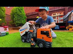 Bruder toys Review, Garbage Trucks, Streets Sweepers, Excavators, Fire Engines and more