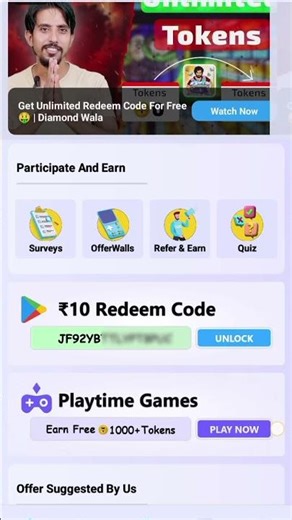 my reefel code please sine up O68H1S5A #diamond wala #app