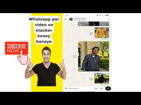 Whatsapp par kisi bhi video se stacker banany how to make stickers from video #whatsappstickers