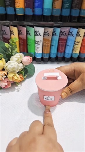 paper craft | DIY mini dustbin with paper cup #shorts #diy #youtubeshorts #art #craft