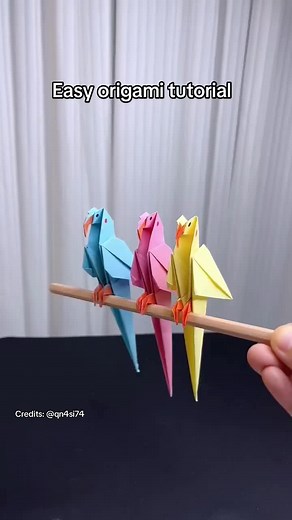 Tutorial fácil de origami: cómo hacer un pájaro de papel