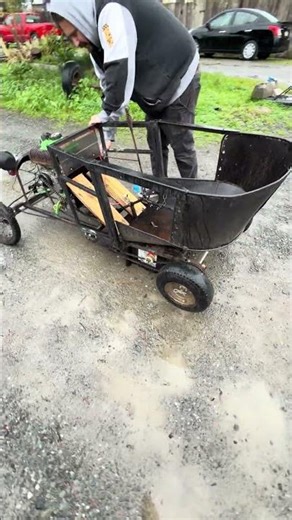 Wheelbarrow GO KART‼️ min model t rat rod 🐀🪤‼️