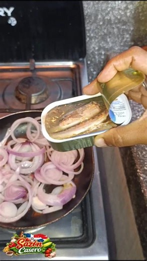 Saldina con cebollas #comida #comidafacil #food
