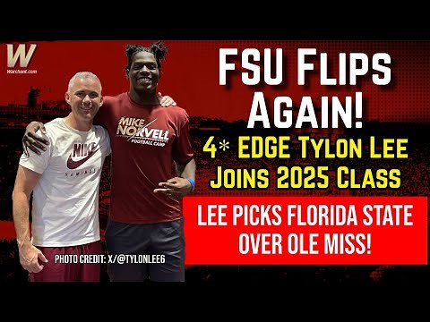 NEW TRENCH ADDITION! 2025 4* DL Tylon Lee Picks FSU! | FSU Football Recruiting | Warchant TV #FSU