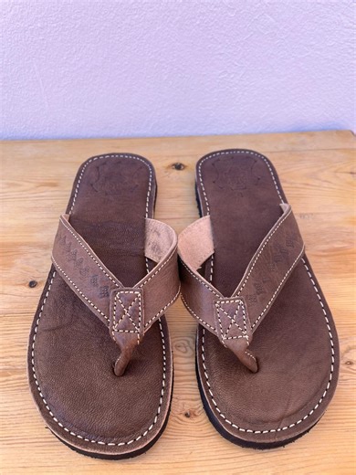 Handmade Moroccan Leather Toe Loop Sandals – Men’s Genuine Leather Flip Flops – Comfortable Sandal - Etsy
