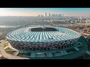 Warsaw National Stadium / PGE narodowy - drone view