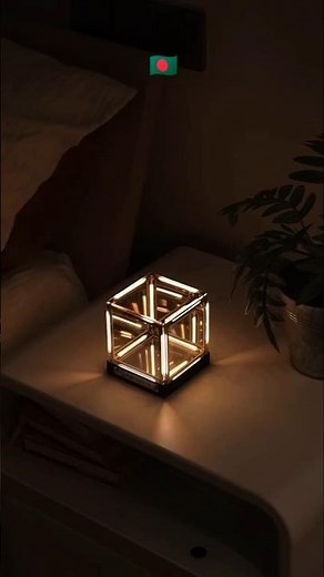Infinity Cube Light – Premium 3D Mirror LED Ambient Decor Lamp#shorts