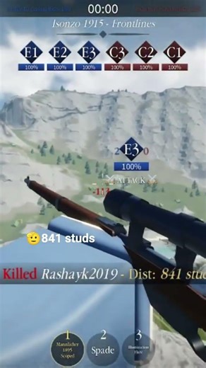 841 STUD kill in Roblox ENTRENCHED! tune in to the full video ! #roblox #entrenched #ww1 #sniping