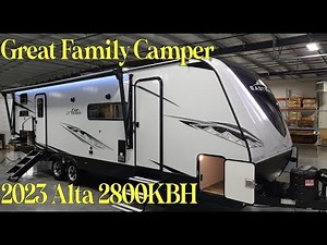 NEW 2023 Alta 2800KBH bunkhouse camping trailer by East To West RV @ Couchs RV Nation RV Review Tour
