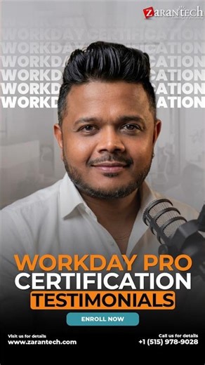 Workday Pro Certification - Testimonials | ZaranTech #shorts